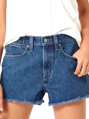 SUNDAY BEST Blue Denim Cutoff Shorts